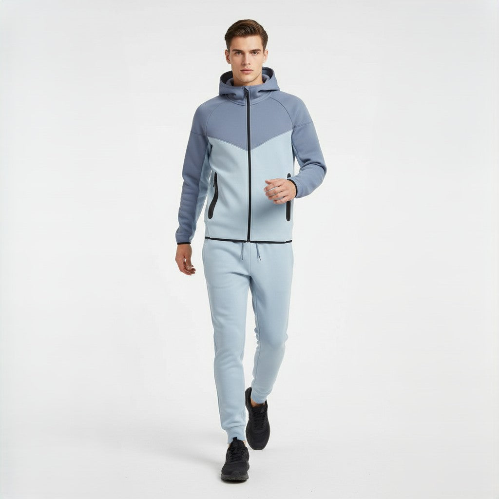 Tech Fleece Football Jersey Tracksuit Full Zip Hoodie And Joggers-B Unique Fashions