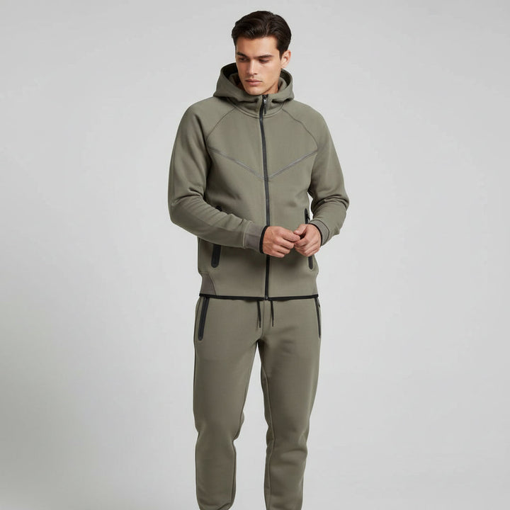 Tech Fleece Football Jersey Tracksuit Full Zip Hoodie And Joggers-B Unique Fashions