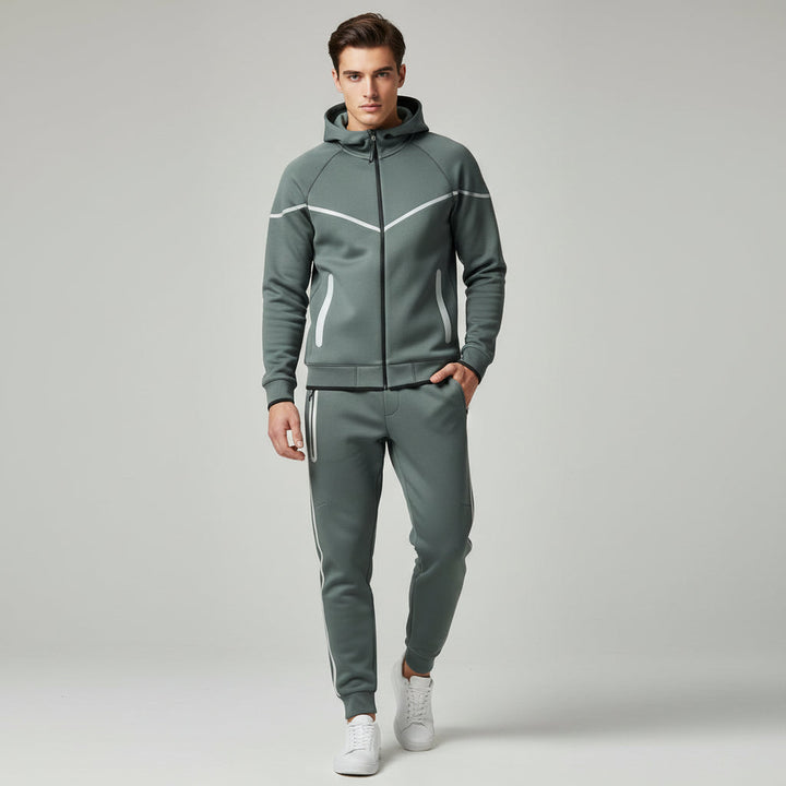 Tech Fleece Football Jersey Tracksuit Full Zip Hoodie And Joggers-B Unique Fashions