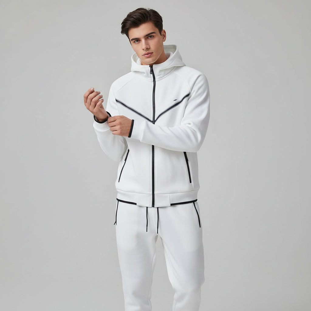 Tech Fleece Football Jersey Tracksuit Full Zip Hoodie And Joggers-B Unique Fashions