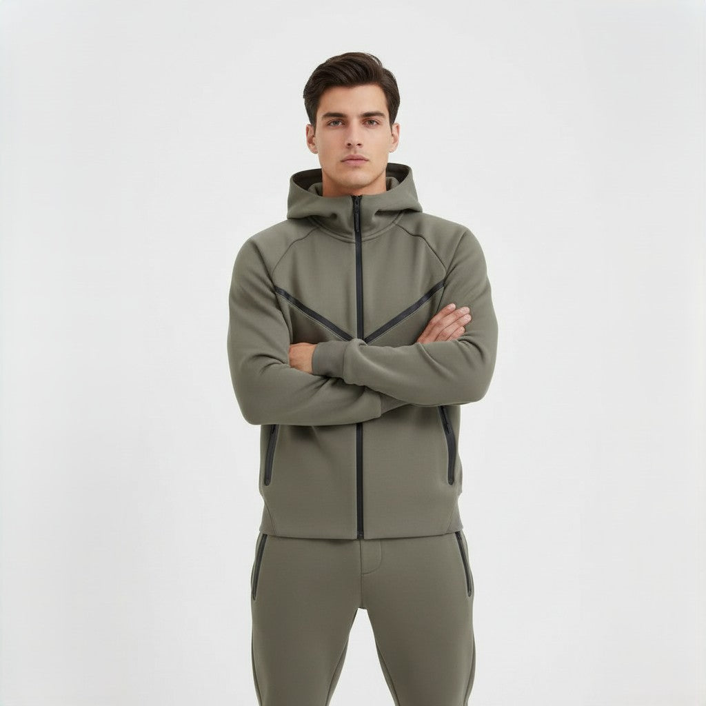 Tech Fleece Football Jersey Tracksuit Full Zip Hoodie And Joggers-B Unique Fashions