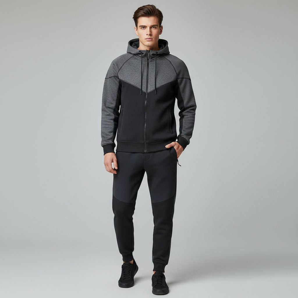Tech Fleece Football Jersey Tracksuit Full Zip Hoodie And Joggers-B Unique Fashions