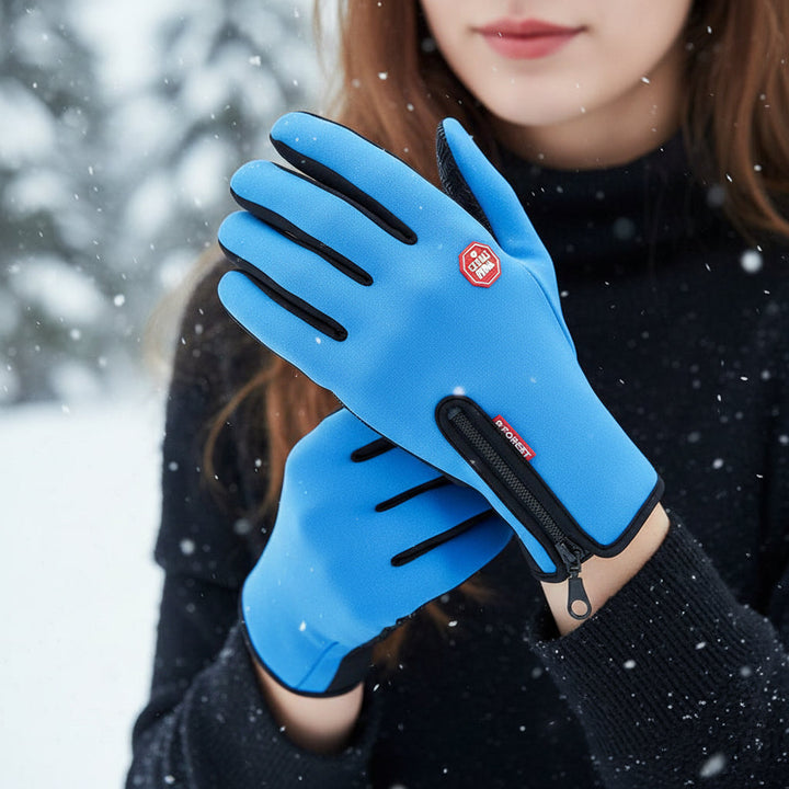 Touch Screen Waterproof Winter Riding Gloves for Cold Weather Comfort-B Unique Fashions