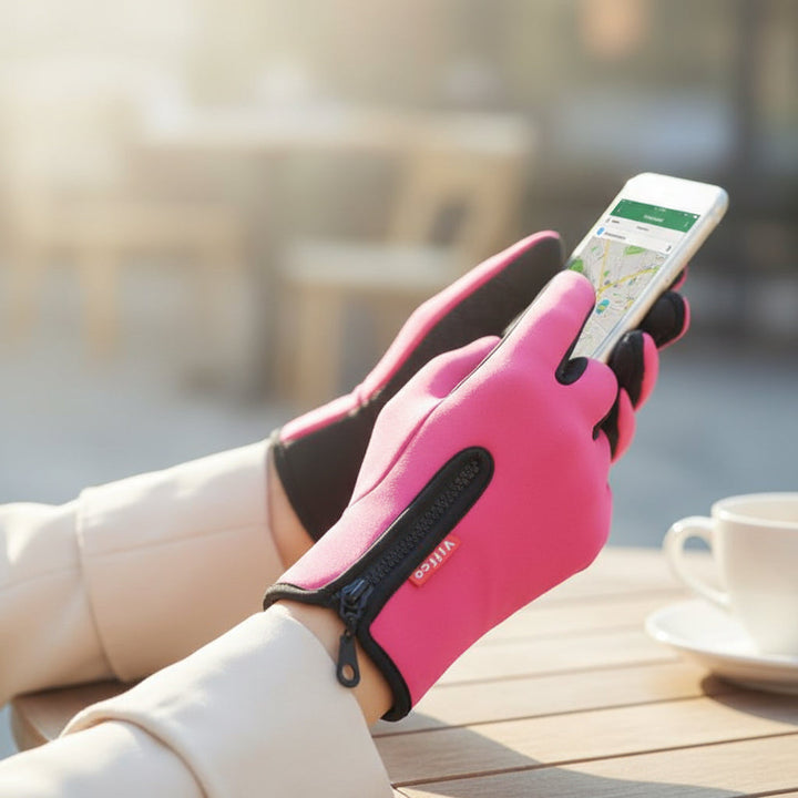 Touch Screen Waterproof Winter Riding Gloves for Cold Weather Comfort-B Unique Fashions