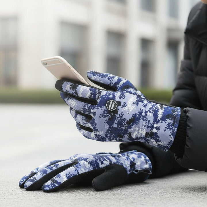Touch Screen Waterproof Winter Riding Gloves for Cold Weather Comfort-B Unique Fashions