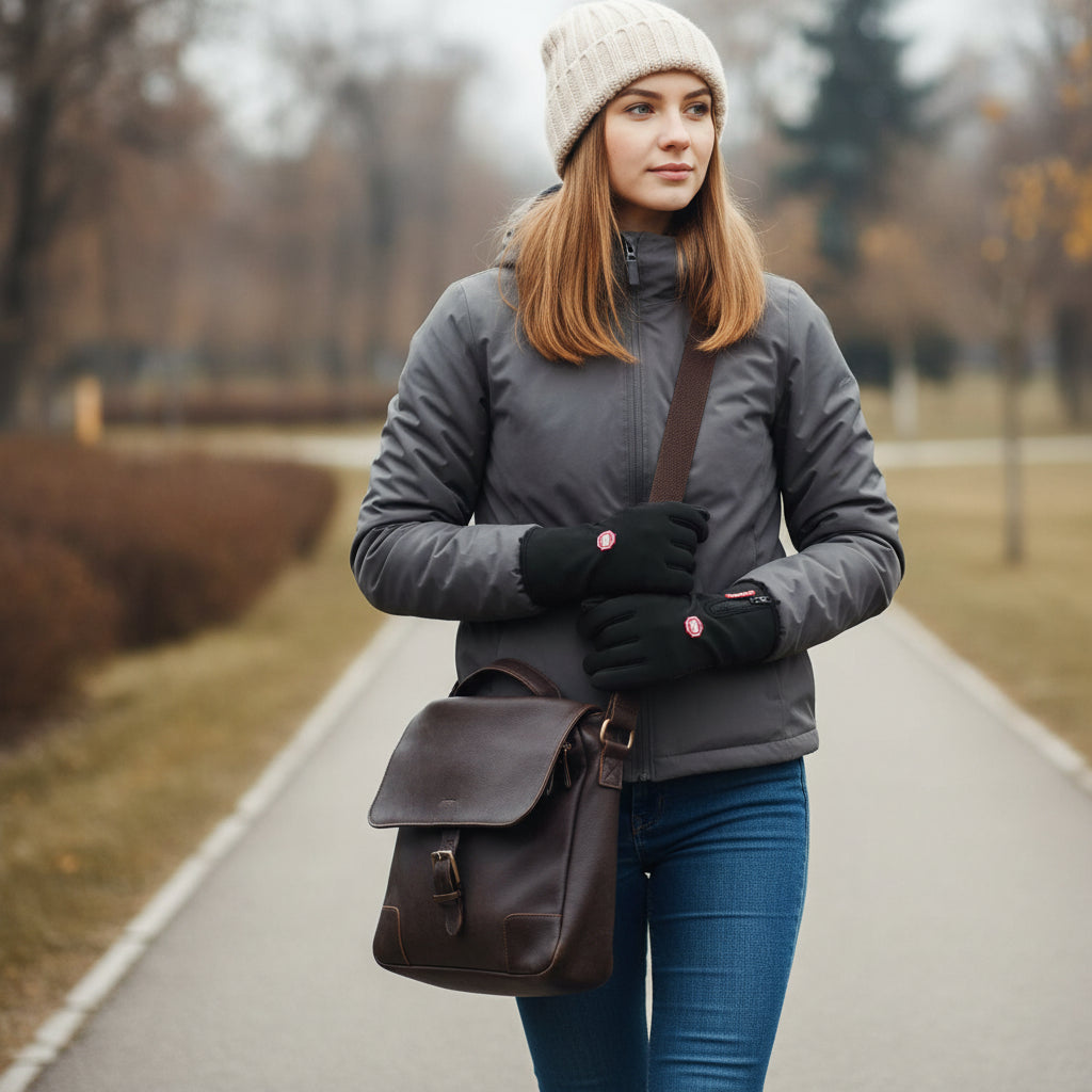 Touch Screen Waterproof Winter Riding Gloves for Cold Weather Comfort-B Unique Fashions