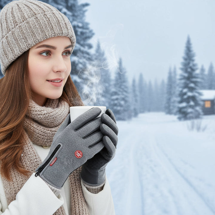 Touch Screen Waterproof Winter Riding Gloves for Cold Weather Comfort-B Unique Fashions