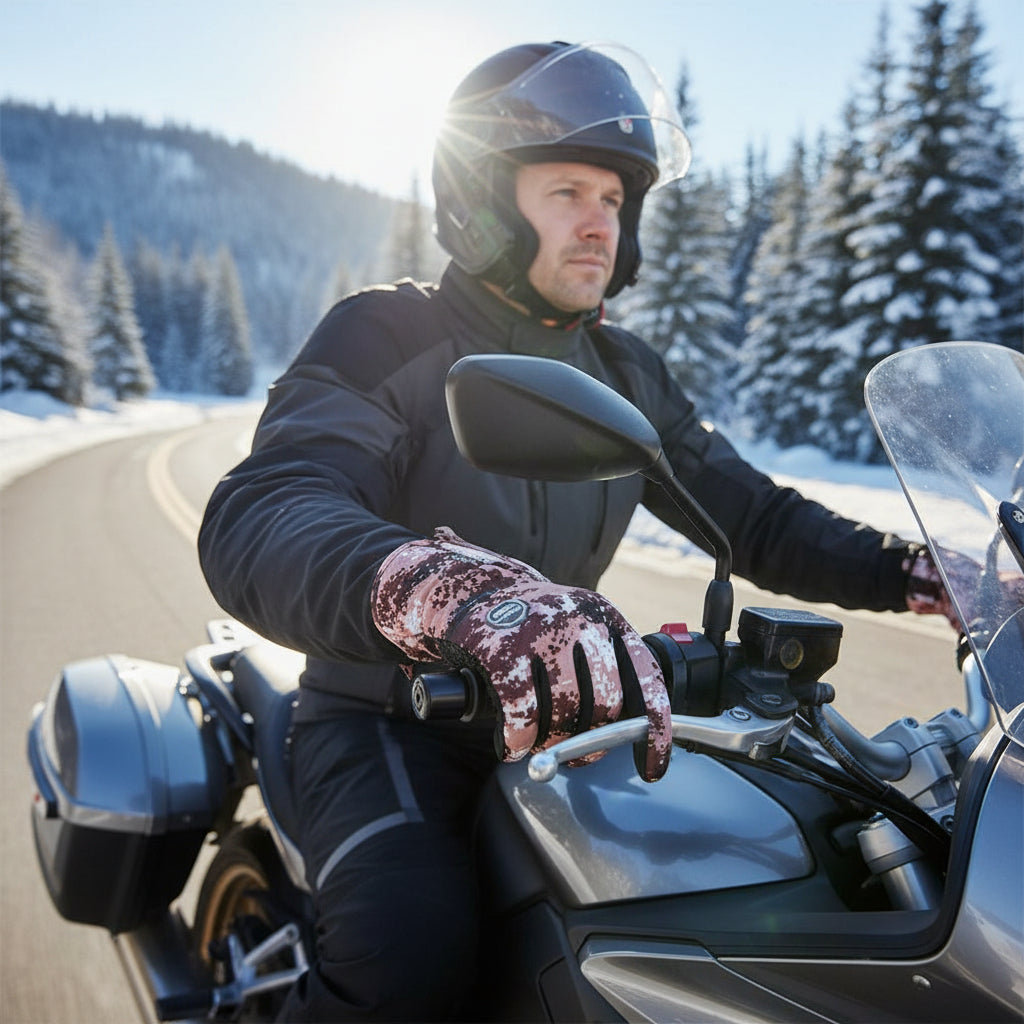 Touch Screen Waterproof Winter Riding Gloves for Cold Weather Comfort-B Unique Fashions