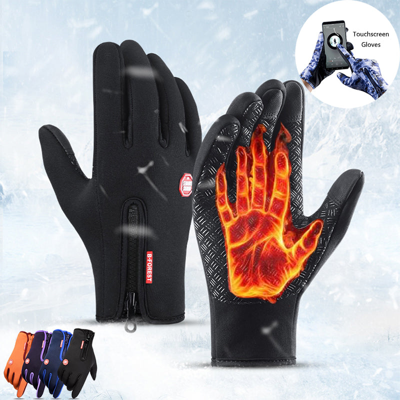 Touch Screen Waterproof Winter Riding Gloves for Cold Weather Comfort-B Unique Fashions