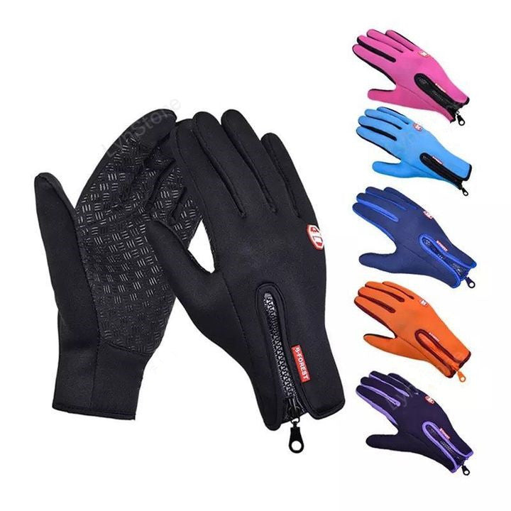 Touch Screen Waterproof Winter Riding Gloves for Cold Weather Comfort-B Unique Fashions