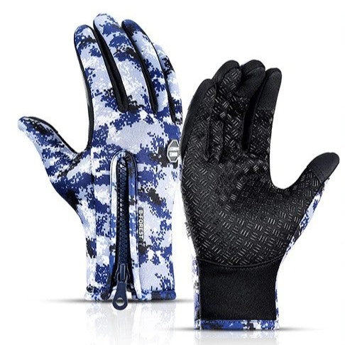 Touch Screen Waterproof Winter Riding Gloves for Cold Weather Comfort-B Unique Fashions