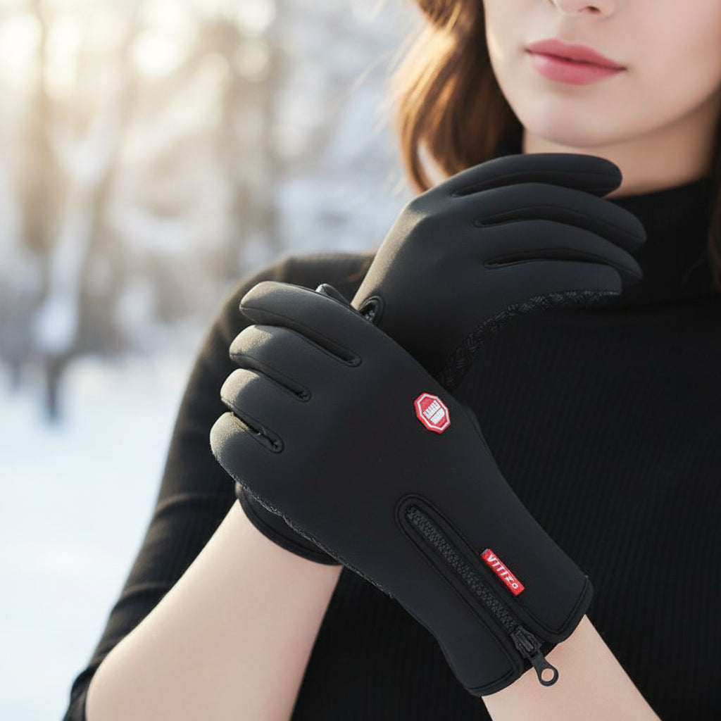 Touch Screen Waterproof Winter Riding Gloves for Cold Weather Comfort-B Unique Fashions