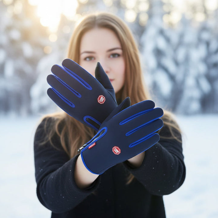 Touch Screen Waterproof Winter Riding Gloves for Cold Weather Comfort-B Unique Fashions