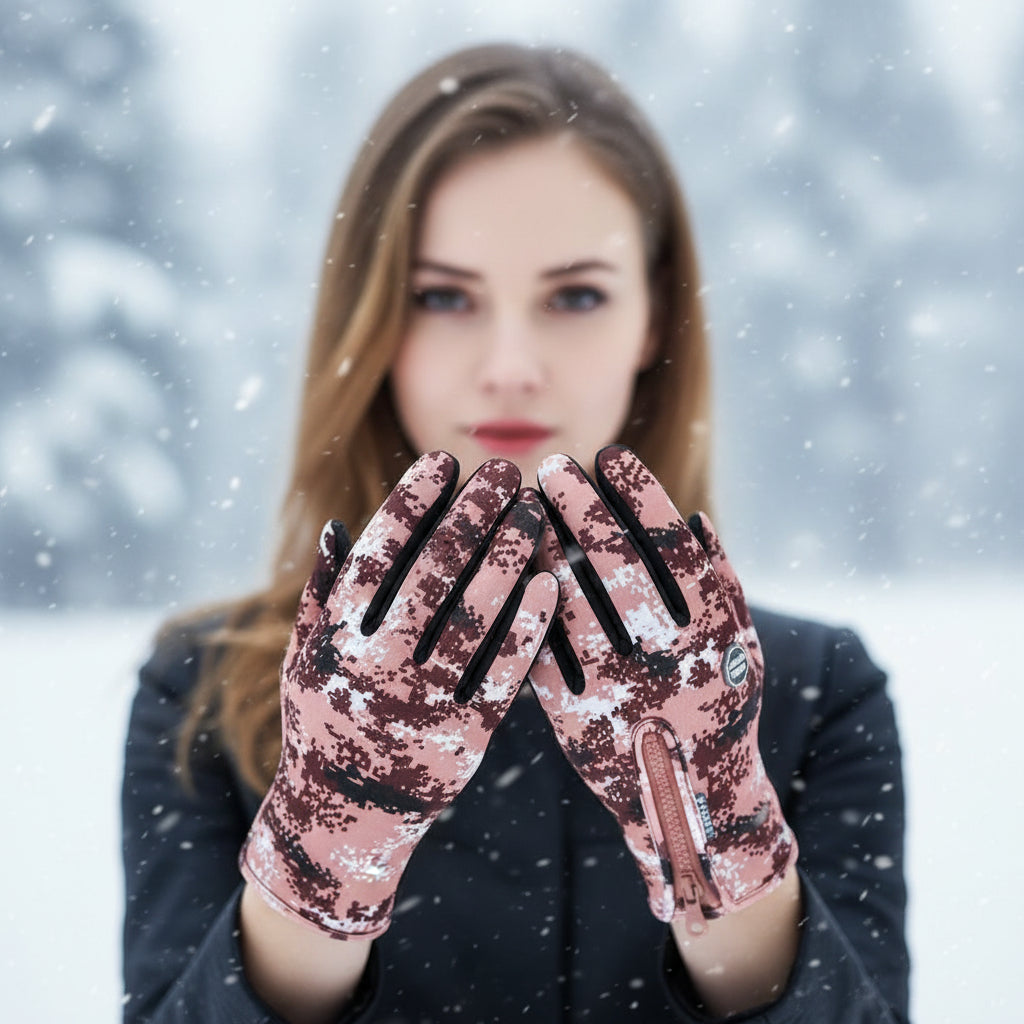 Touch Screen Waterproof Winter Riding Gloves for Cold Weather Comfort-B Unique Fashions