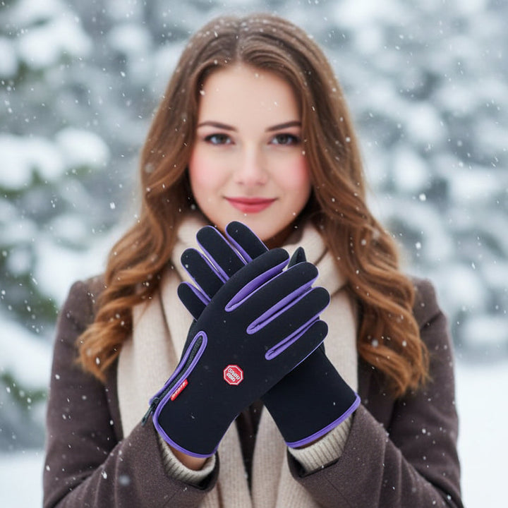 Touch Screen Waterproof Winter Riding Gloves for Cold Weather Comfort-B Unique Fashions