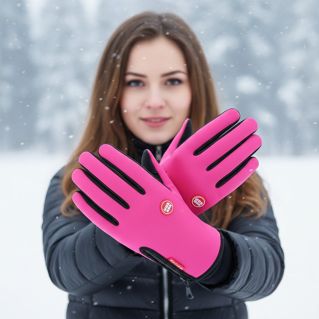 Touch Screen Waterproof Winter Riding Gloves for Cold Weather Comfort-B Unique Fashions