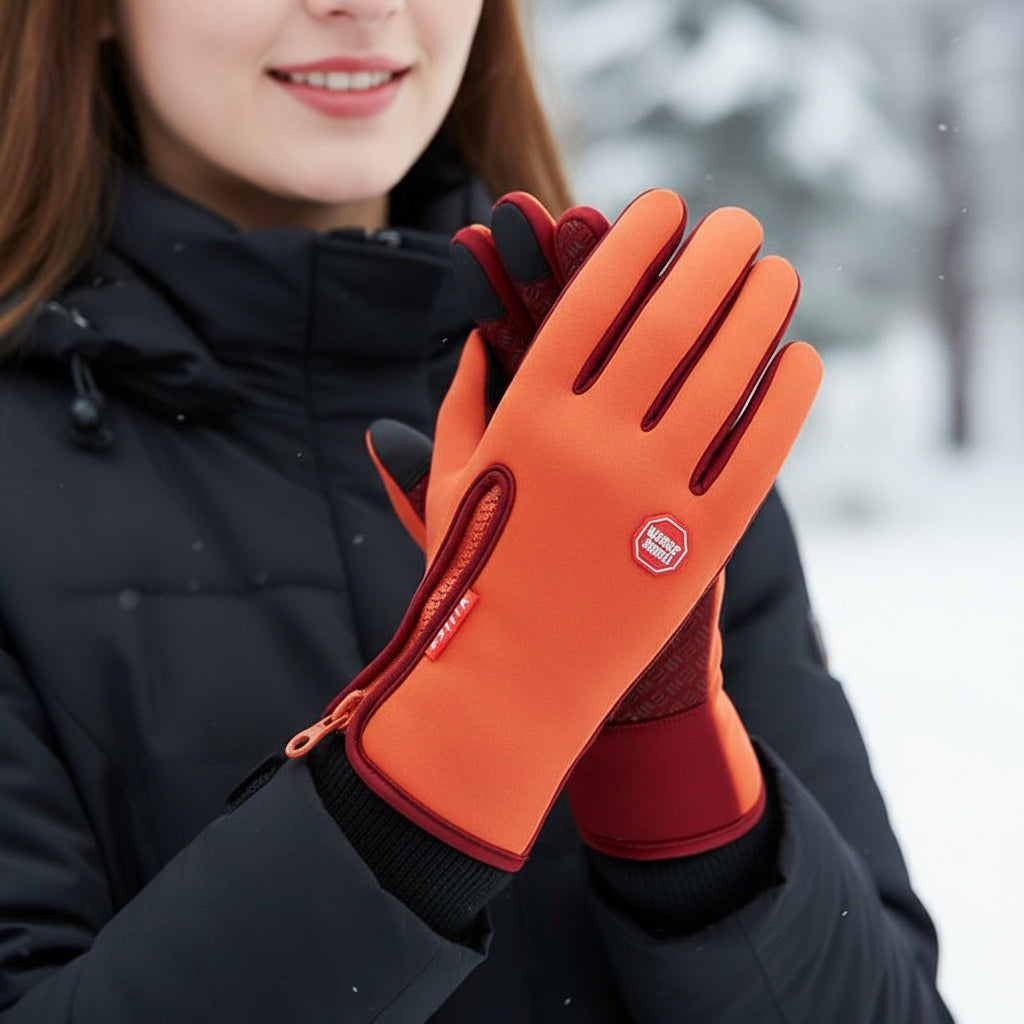 Touch Screen Waterproof Winter Riding Gloves for Cold Weather Comfort-B Unique Fashions