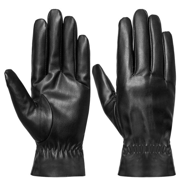 Unisex Leather Winter Gloves for Warmth and Outdoor Performance-B Unique Fashions