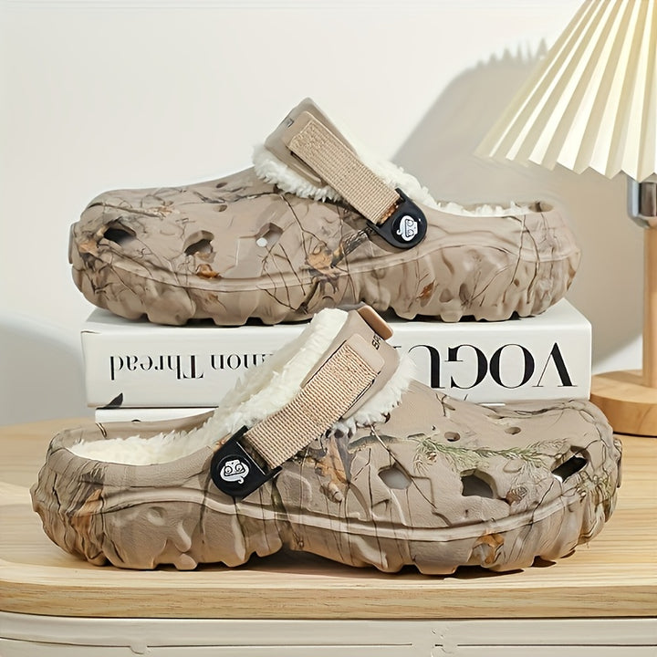 Winter Clogs with Fleece Lining and EVA Construction for Indoor Outdoor Use-B Unique Fashions