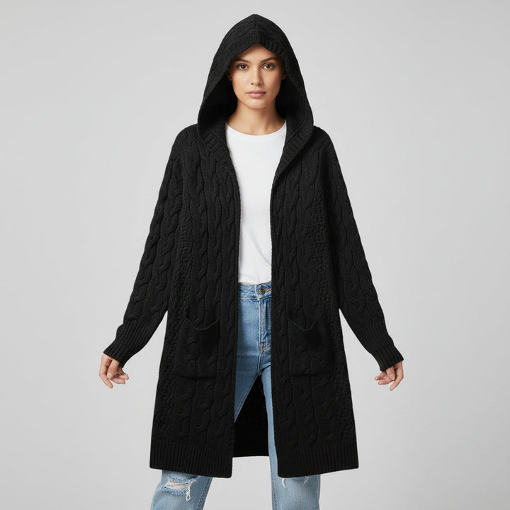 Women’s Casual Open Front Cardigan Sweater with Pockets-B Unique Fashions