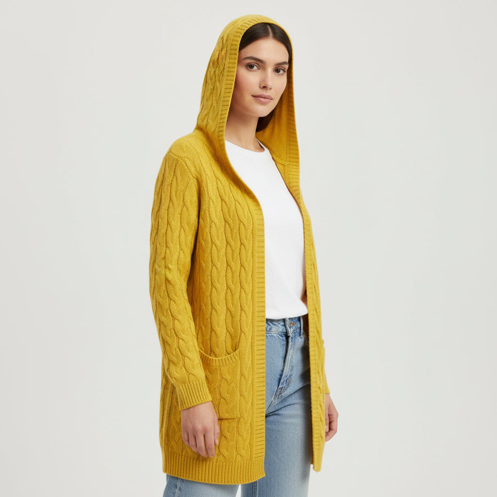 Women’s Casual Open Front Cardigan Sweater with Pockets-B Unique Fashions