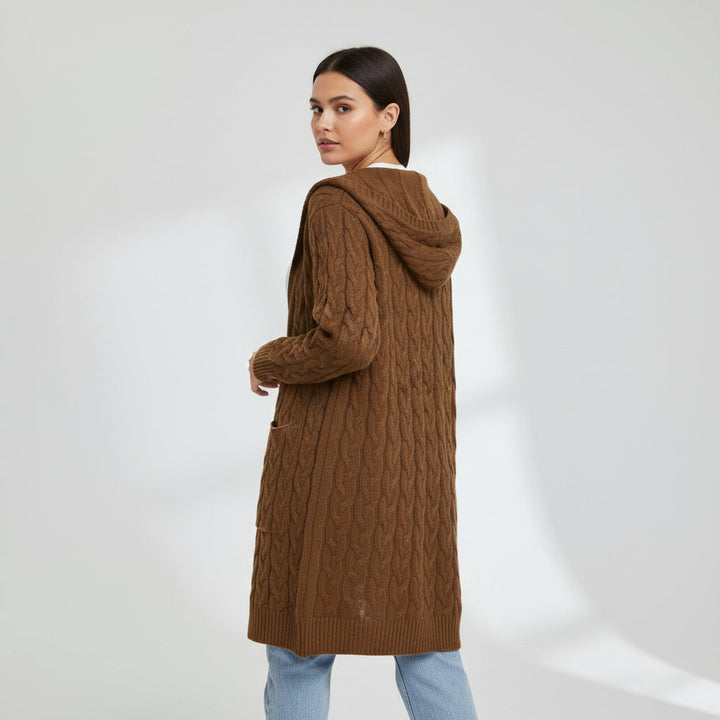 Women’s Casual Open Front Cardigan Sweater with Pockets-B Unique Fashions