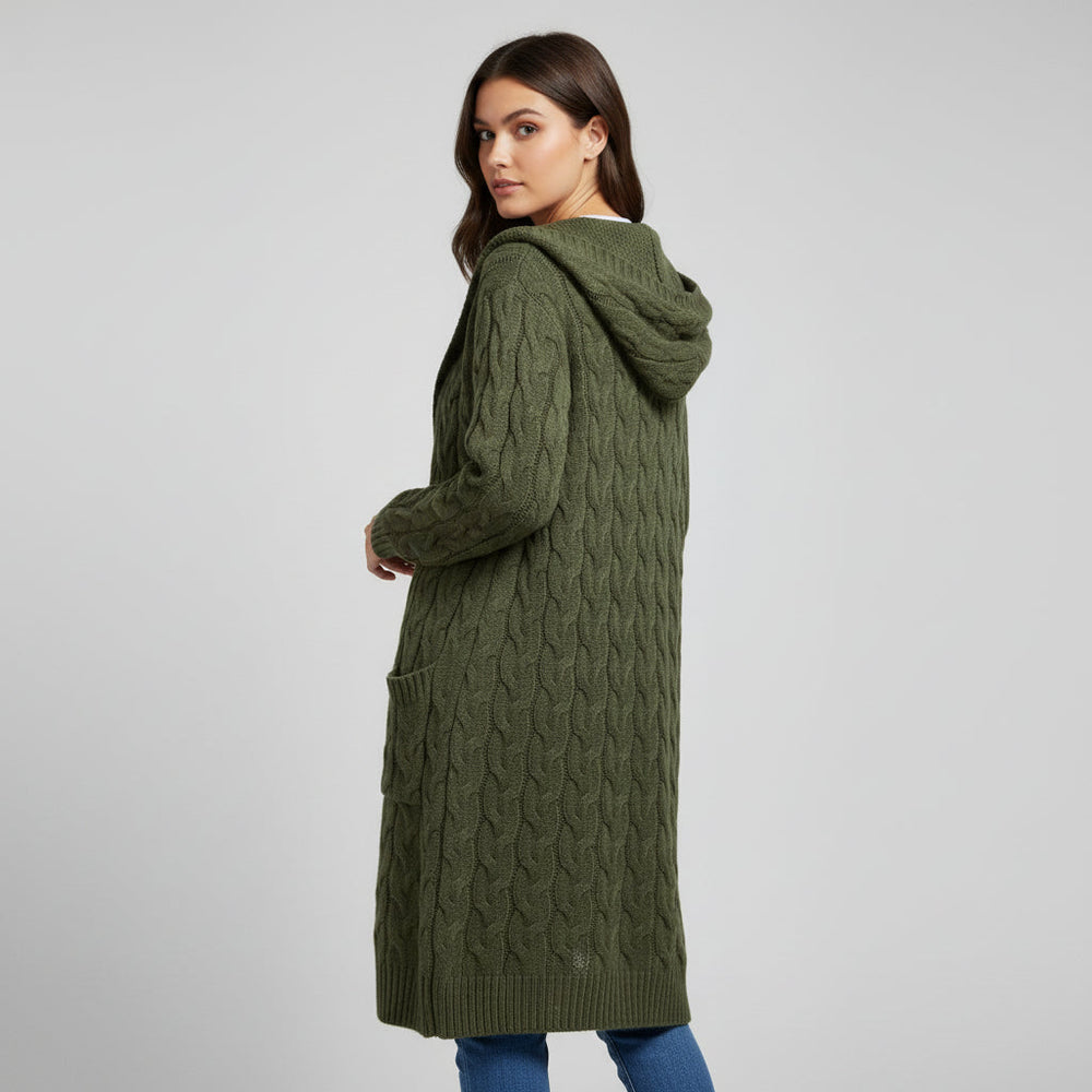 Women’s Casual Open Front Cardigan Sweater with Pockets-B Unique Fashions