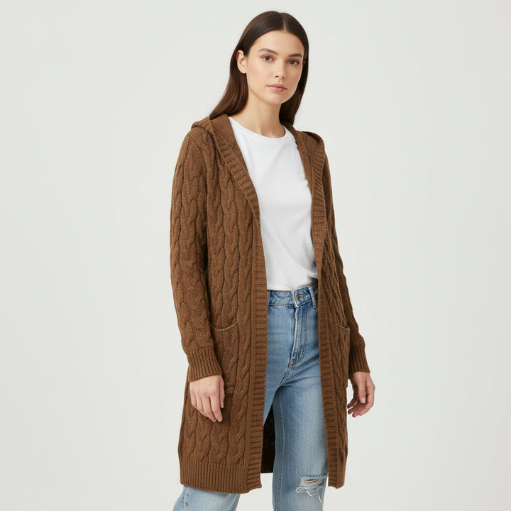 Women’s Casual Open Front Cardigan Sweater with Pockets-B Unique Fashions