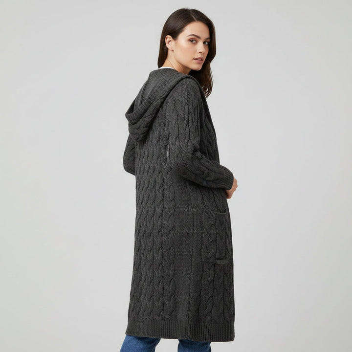 Women’s Casual Open Front Cardigan Sweater with Pockets-B Unique Fashions
