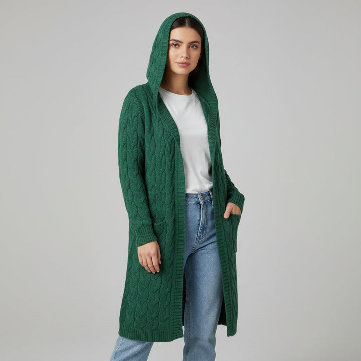 Women’s Casual Open Front Cardigan Sweater with Pockets-B Unique Fashions