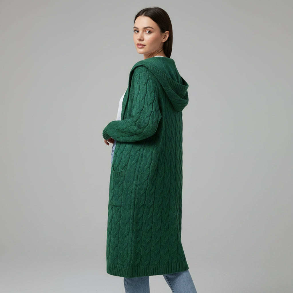 Women’s Casual Open Front Cardigan Sweater with Pockets-B Unique Fashions
