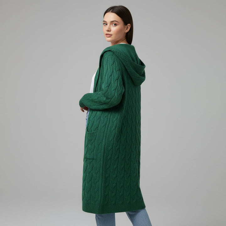 Women’s Casual Open Front Cardigan Sweater with Pockets-B Unique Fashions