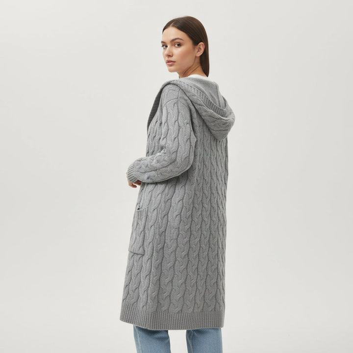 Women’s Casual Open Front Cardigan Sweater with Pockets-B Unique Fashions