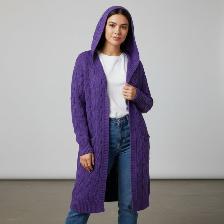 Women’s Casual Open Front Cardigan Sweater with Pockets-B Unique Fashions