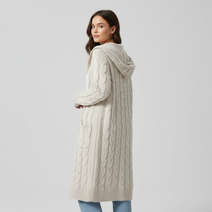 Women’s Casual Open Front Cardigan Sweater with Pockets-B Unique Fashions