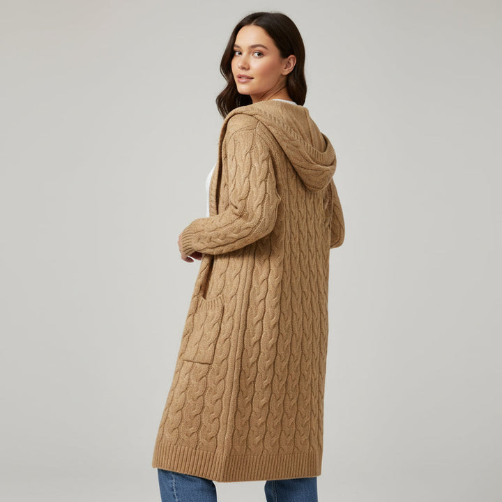 Women’s Casual Open Front Cardigan Sweater with Pockets-B Unique Fashions