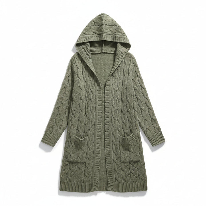Women’s Casual Open Front Cardigan Sweater with Pockets-B Unique Fashions
