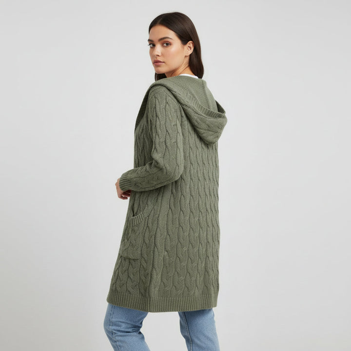 Women’s Casual Open Front Cardigan Sweater with Pockets-B Unique Fashions