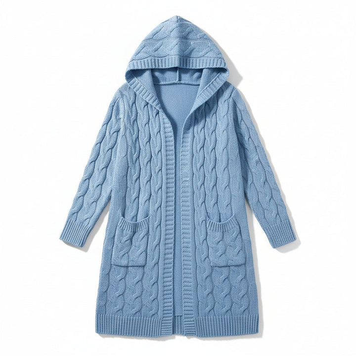 Women’s Casual Open Front Cardigan Sweater with Pockets-B Unique Fashions