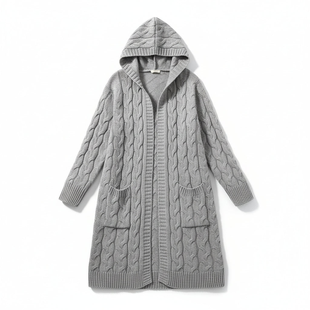 Women’s Casual Open Front Cardigan Sweater with Pockets-B Unique Fashions