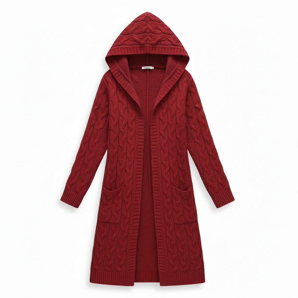 Women’s Casual Open Front Cardigan Sweater with Pockets-B Unique Fashions