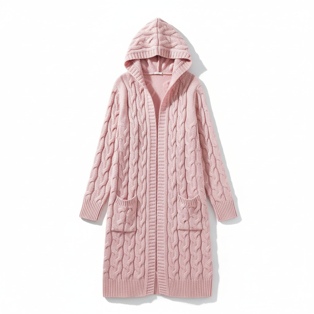 Women’s Casual Open Front Cardigan Sweater with Pockets-B Unique Fashions