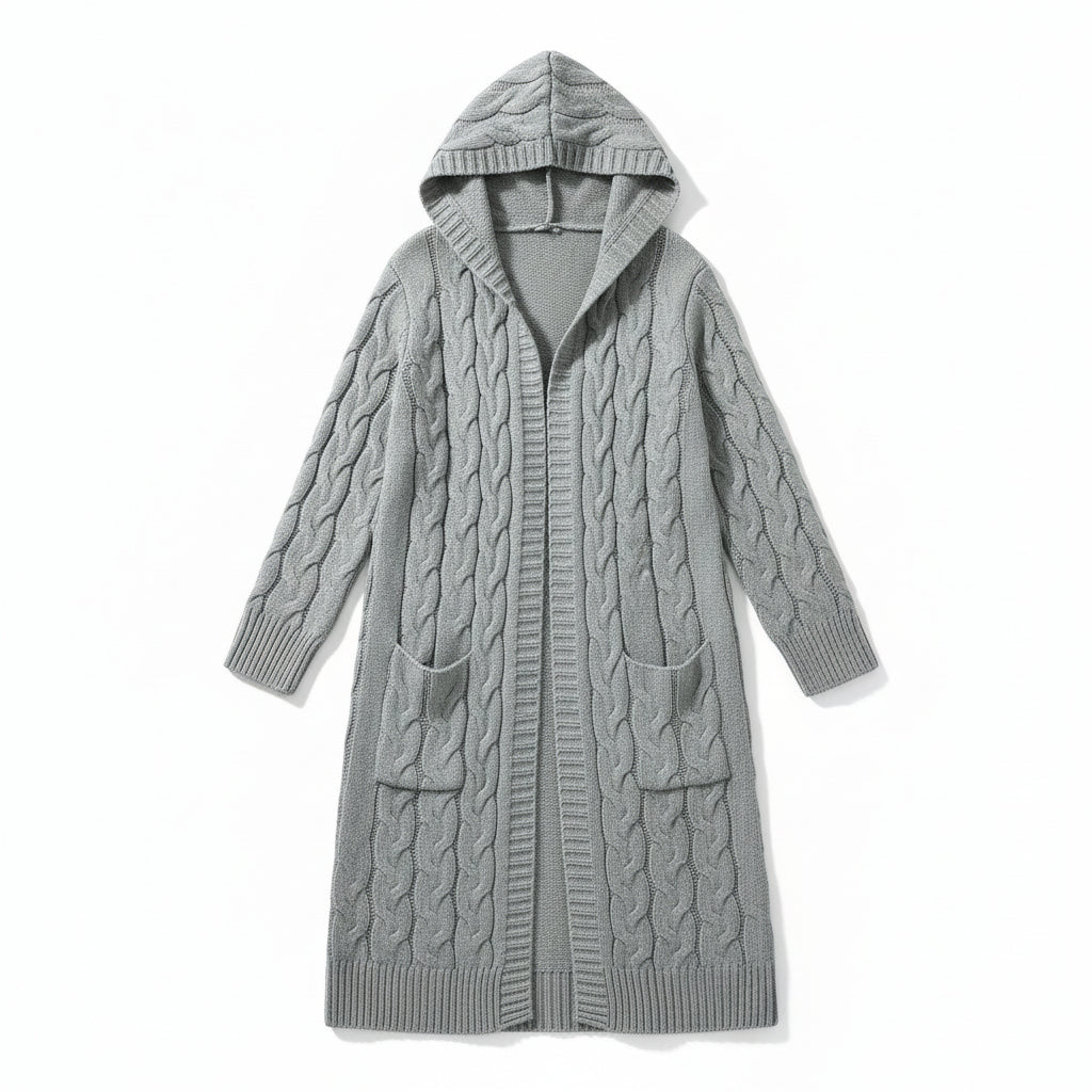 Women’s Casual Open Front Cardigan Sweater with Pockets-B Unique Fashions