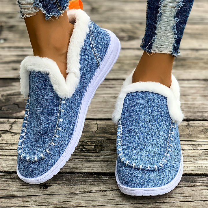 Women's Casual Slip-On Warm Shoes for Winter-B Unique Fashions