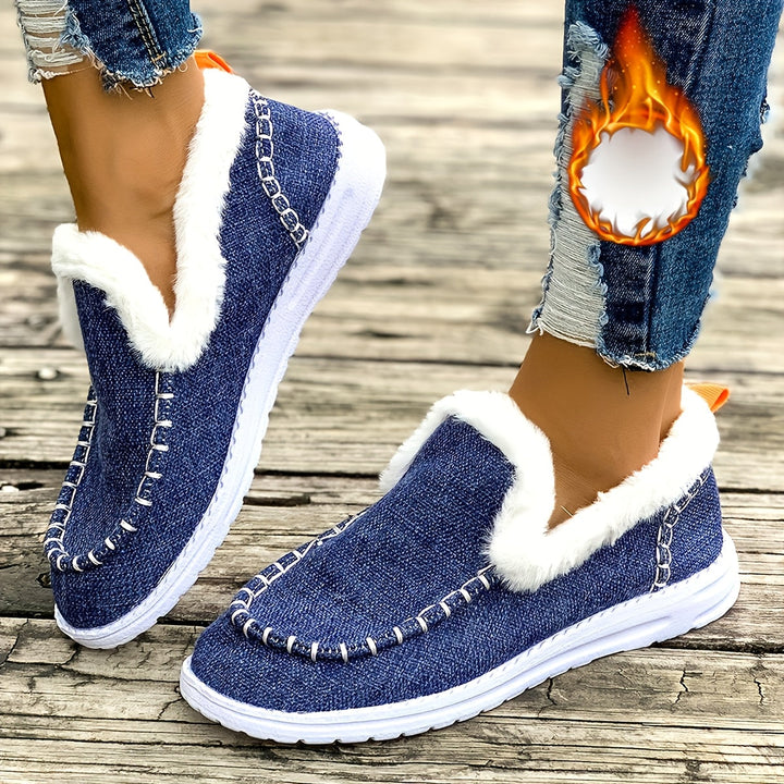 Women's Casual Slip-On Warm Shoes for Winter-B Unique Fashions