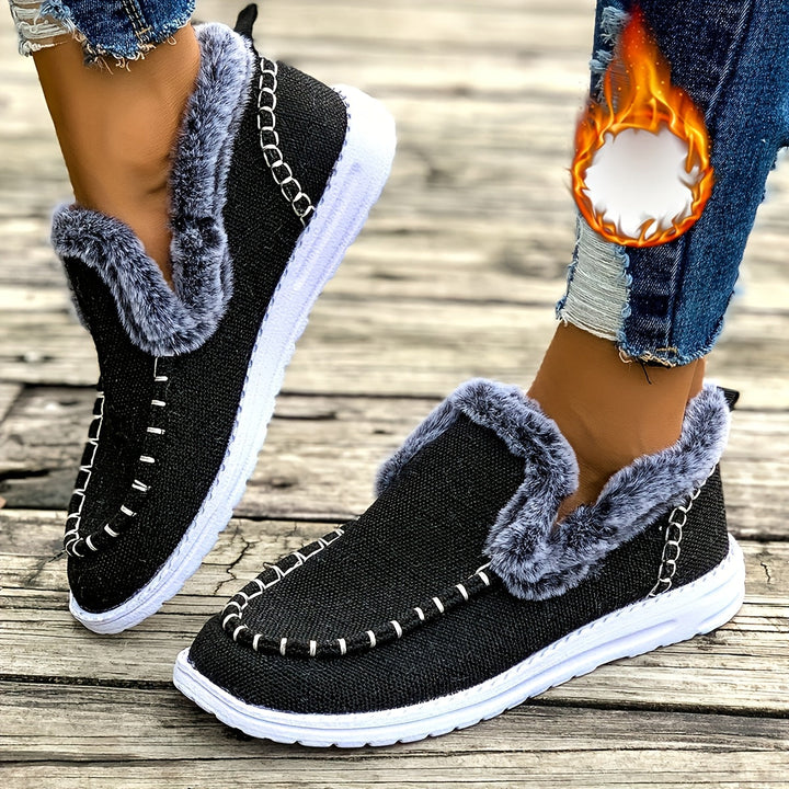 Women's Casual Slip-On Warm Shoes for Winter-B Unique Fashions