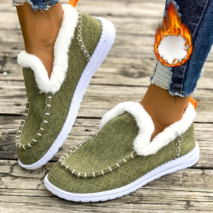 Women's Casual Slip-On Warm Shoes for Winter-B Unique Fashions