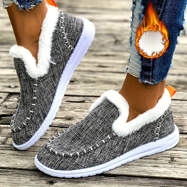 Women's Casual Slip-On Warm Shoes for Winter-B Unique Fashions