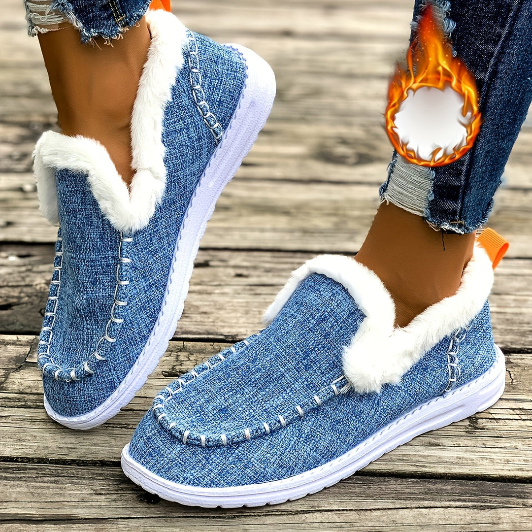 Women's Casual Slip-On Warm Shoes for Winter-B Unique Fashions