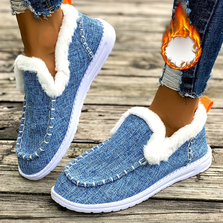 Women's Casual Slip-On Warm Shoes for Winter-B Unique Fashions